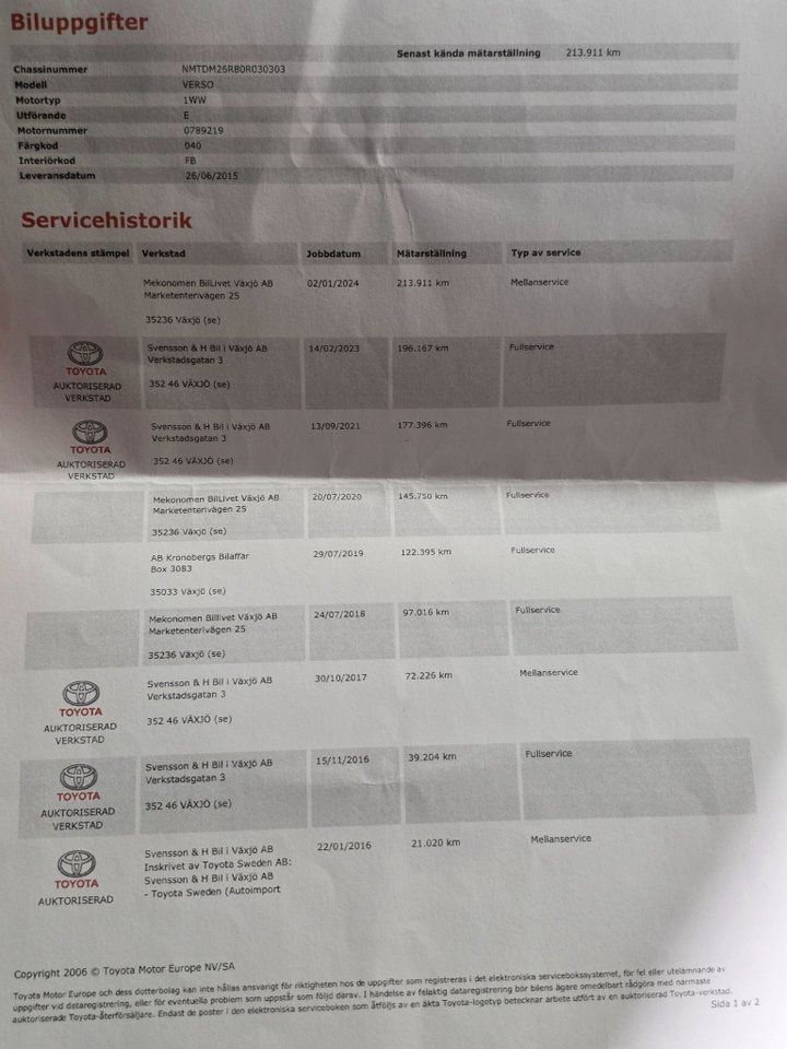 Toyota Verso bild 25