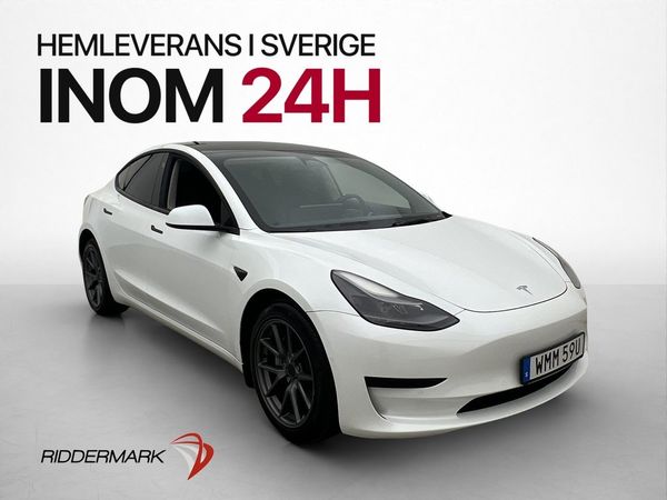 Tesla Model 3 Standard Range Pano Autopilot Svensksåld Skinn - 2022