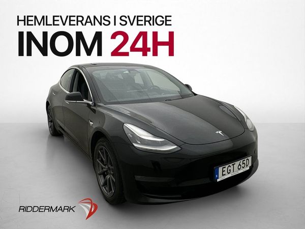 Tesla Model 3 Standard Range Plus Panorama Svensksåld - 2019