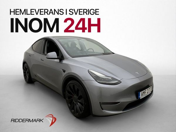 Tesla Model Y Performance AWD Drag MOMS Svensksåld - 2023