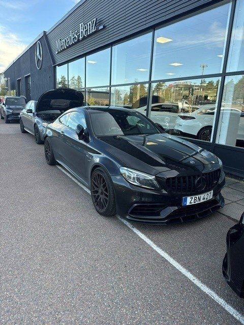 Mercedes C63 AMG S Coupé, Pano, Skalstolar, Burmester, Minnes, 360 - 2019