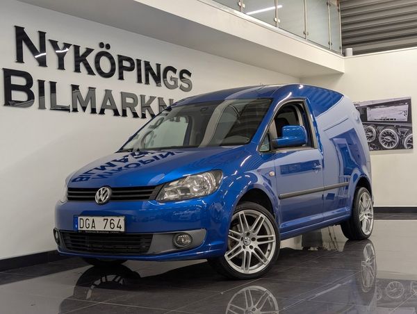 Volkswagen Caddy Skåpbil 1.6 TDI Skinnstolar Värmare Dragkrok - 2012