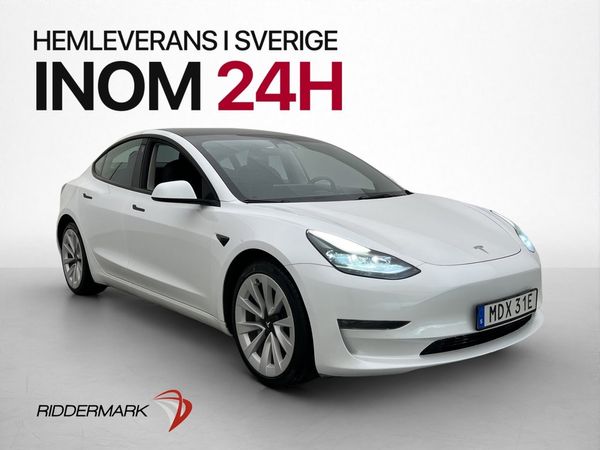 Tesla Model 3 Long Range AWD Värmepump Drag Moms 498hk - 2021