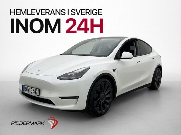 Tesla Model Y Performance Pano Kamera Värmepump Drag MOMS - 2024