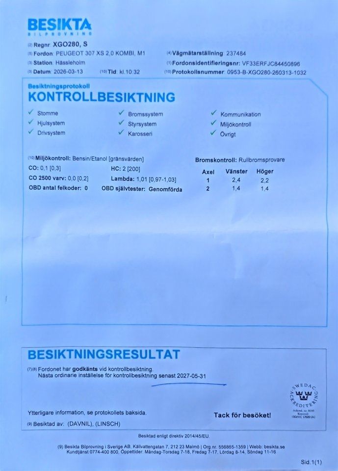 Peugeot 307 bild 20