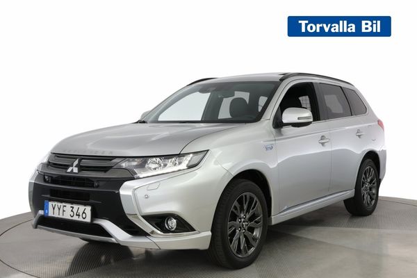 Mitsubishi Outlander PHEV 203hk 4WD S-Edition Pano 360° Skinn Värmare - 2018