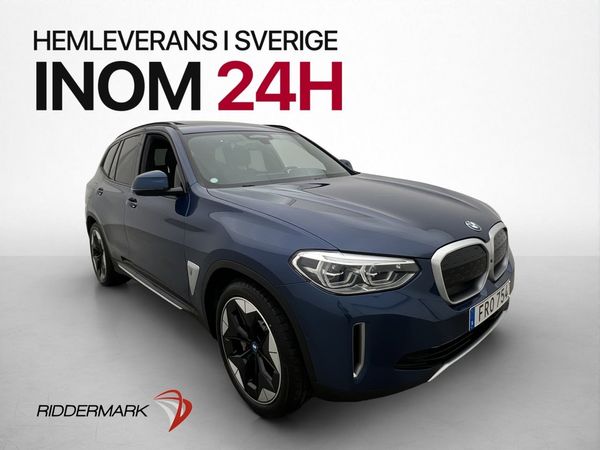 BMW iX3 80 kWh Dragkrok Värmare Pano 360° H/K Navi Skinn HUD - 2021