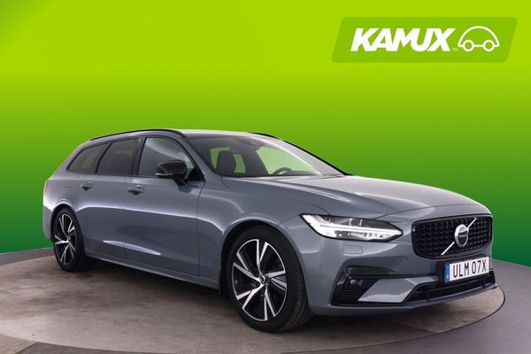 Volvo V90 B4 R-Design B-Kam Drag H/K Värm Navi Skinn Elstol - 2021