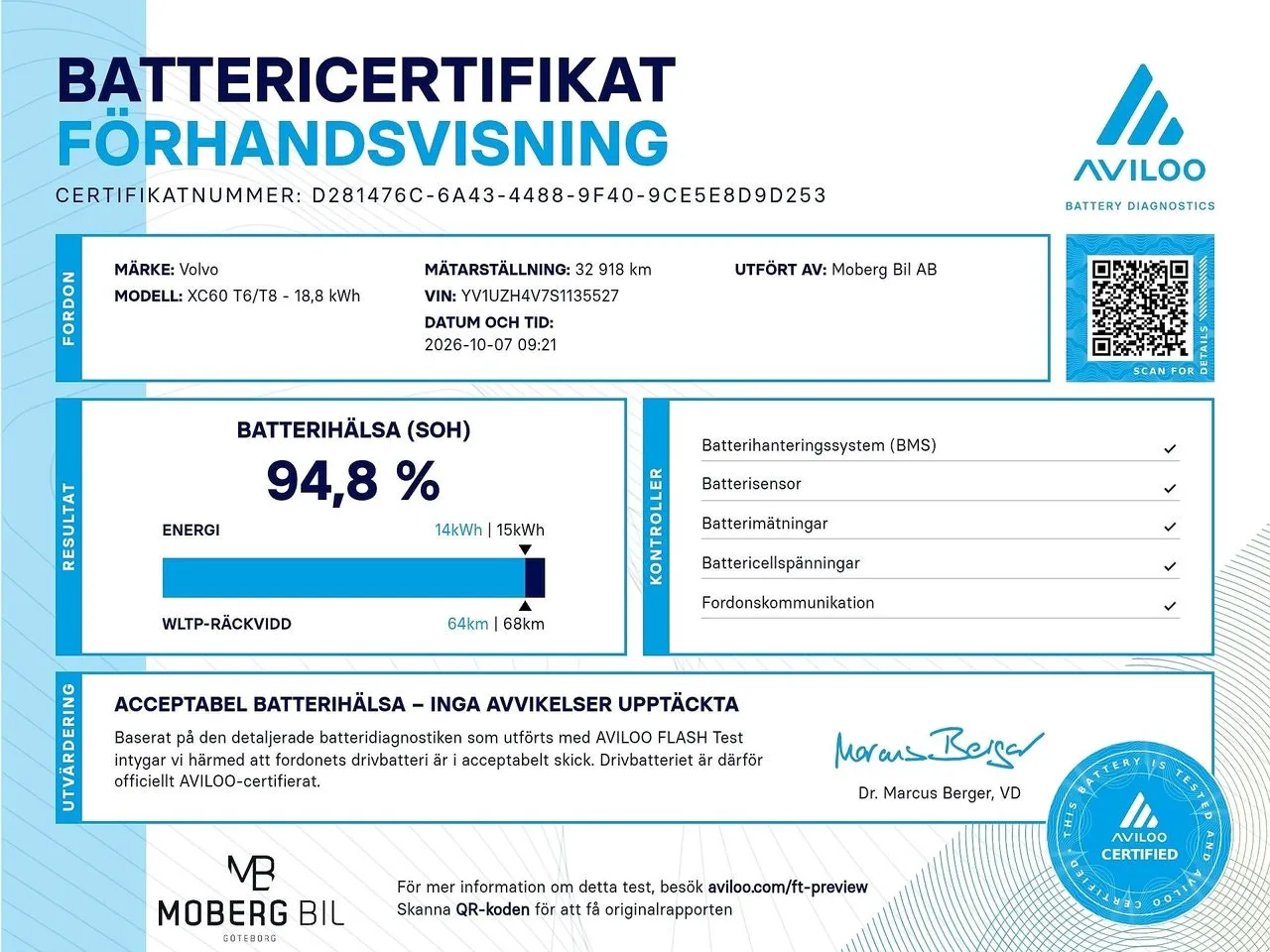 Volvo XC60 T6 Plug-In Hybrid AWD Geartronic, 350hk, 2025