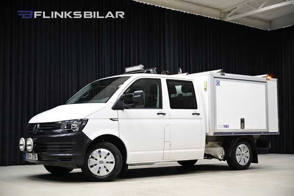 Volkswagen Transporter 4Motion 150HK Dubbelhytt|Kåpa|V-Inredd|Leasbar|SeUtr! - 2019