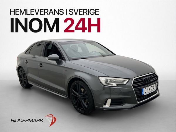 Audi A3 TFSI S Line Cockpit Navi Bluetooth Dragkrok - 2017