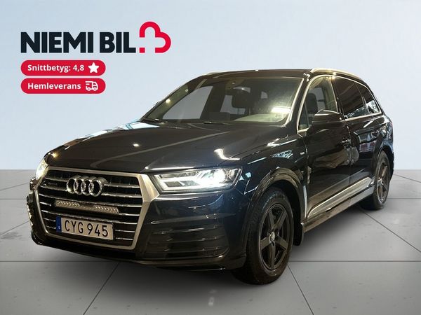 Audi Q7 3.0 TDI V6 Quattro S-line 7-Sits Drag/S&V-Hjul/D-värm - 2016