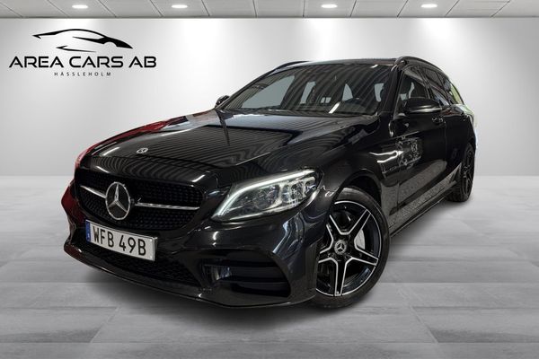 Mercedes C300 de 306hk AMG, Night Edition/Drag/värmare/Cockpit/Carplay - 2021