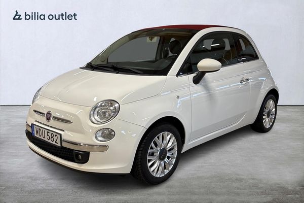 Fiat 500 C 1.2 8V Dualogic Lounge / P-sensorer / Bluetooth - 2015