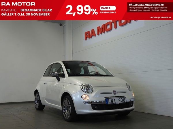 Fiat 500 C 1.2 8V 69hk Lounge Cab | Skinn | - 2012