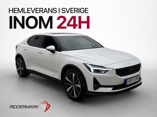Polestar 2 Long range Dual motor Pano H/K Drag BLIS 360° Nav - 2021