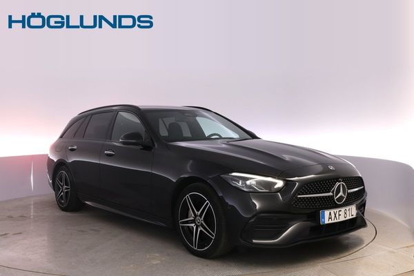 Mercedes C300 e Kombi AMG PREMIUM NIGHTPKT VINTERPKT DRAG MOMS - 2023