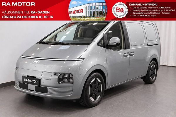 Hyundai Staria Cargo 84kWh FWD 450km räckvidd - Lanseringserbjudande! - 2027
