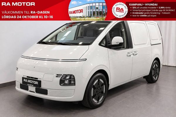 Hyundai Staria Cargo 84kWh FWD 450km räckvidd - Lanseringserbjudande! - 2027