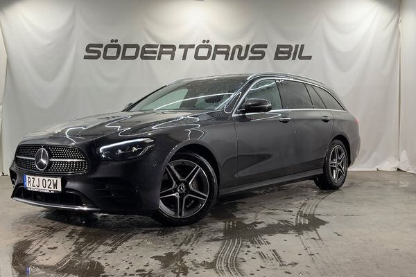 Mercedes E220 T d 4MATIC AMG DRAG 360 VÄRMARE BURMEISTER MOMSBIL - 2023