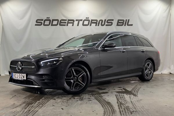 Mercedes E220 T d 4MATIC AMG DRAG 360 VÄRMARE BURMEISTER MOMSBIL - 2023