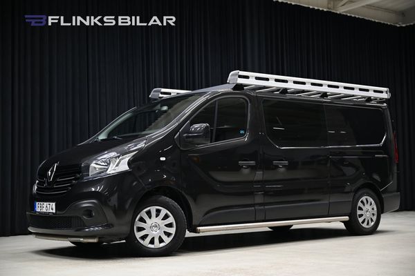 Renault Trafic dCi 145HK L2 Dubbelhytt|Dubbeldörr|Takkorg|Drag|Värmare - 2017