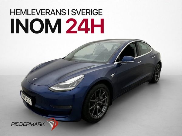 Tesla Model 3 Long Range AWD Skinn AP Pano Dragkrok 440hk - 2020