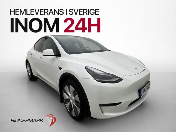 Tesla Model Y Long Range AWD Värmepump HW3 Dragkrok Kamera - 2023