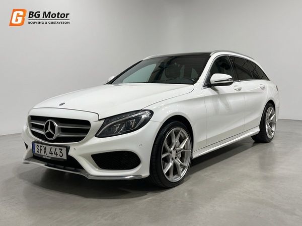 Mercedes C250 d T d 204HK 4MATIC Aut AMG Line Drag/Burmester/Pano - 2015