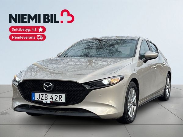 Mazda 3 Hatchback 2.0 MHybrid Kamera/MoK-Värm/SoV-Däck/HuD/Navi - 2023