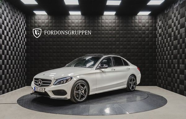 Mercedes C220 d 4MATIC / AMG Line / 1 ägare / Pano / Värmare - 2018