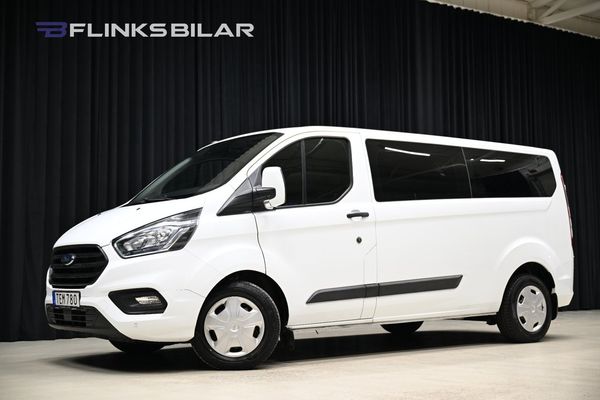 Ford Transit Custom 170HK L2 Automat|9-Sits|Drag|Värmare|Leasbar - 2019