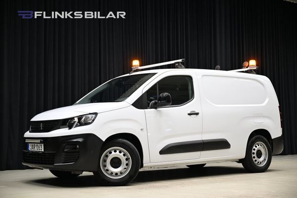 Peugeot e-Partner 136HK 50 kWh L2 Lång|Navi|Lågmil|EnÄgare|Leasbar - 2023