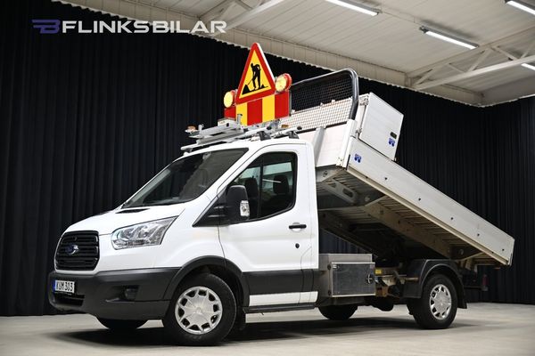 Ford Transit 350 AWD 130HK Flak|Tippflak|DIFF|Kambytt|Lågmil|Leasbar - 2018