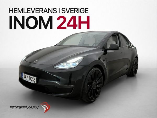 Tesla Model Y Performance AWD Värmepump Rattvärme MOMS - 2023