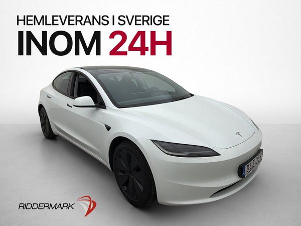 Tesla Model 3 Standard Range Värmepump Rattvärme Pano Kamera - 2024