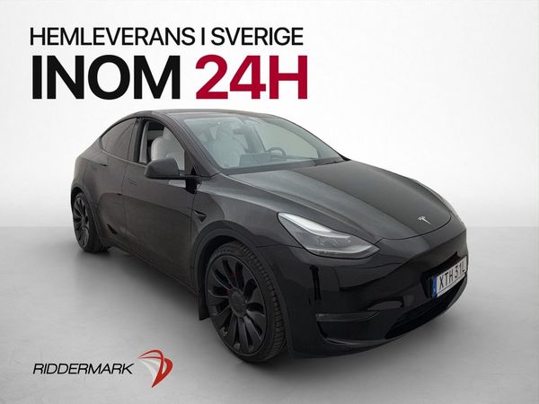 Tesla Model Y Performance Ljus Interiör Värmepump AP MOMS - 2023