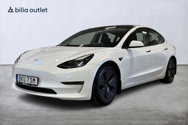 Tesla Model 3 Long Range AWD 498hk Panorama Backkamera Navi Värmepump - 2021