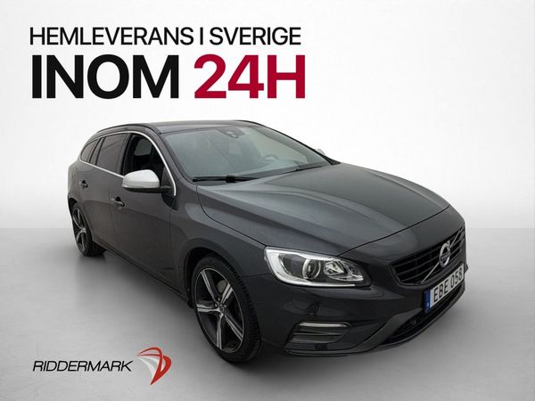 Volvo V60 T4 R-Design Drag 0,58l/mil Värmare Navi ISOFIX PDC - 2017