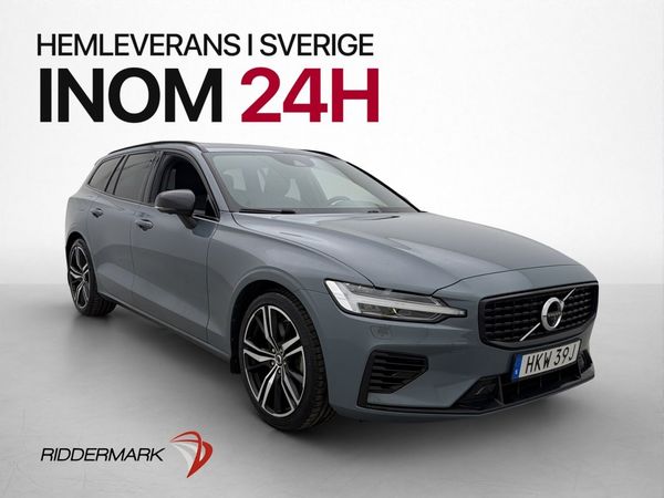 Volvo V60 T8 AWD R-Design Pano H/K Värmare 360° Drag MOMS - 2022