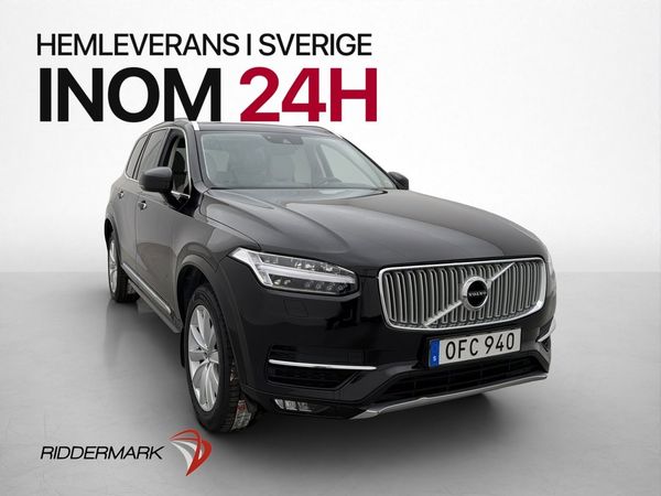 Volvo XC90 D5 AWD Inscription 7-Sits Pano HUD Värmare Drag - 2017