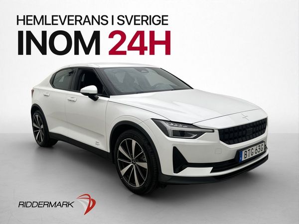 Polestar 2 Long Range AWD 408hk Navi Kamera Värmare Drag - 2022