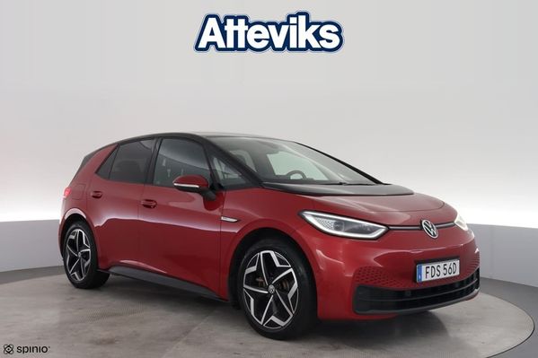Volkswagen ID.3 Pro 58kWh/204hk *Matrix/Backkamera/19tum* - 2022