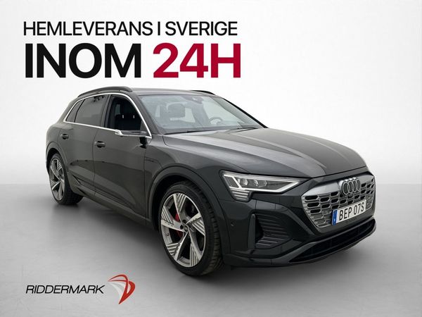 Audi Q8 e-tron 408hk Quattro S-Line 360° Pano Skinn Drag - 2024