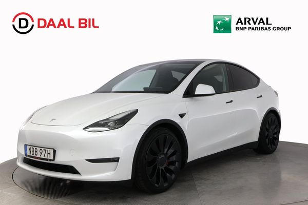 Tesla Model Y PERFORMANCE AWD 77 kWh 534HK PRIVAT/FÖRETAGSLEASING - 2024