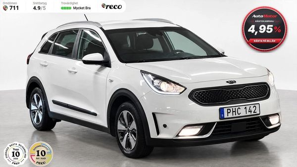 Kia Niro Hybrid Automat 141hk Fullservad/Värmare/SoV däck - 2017