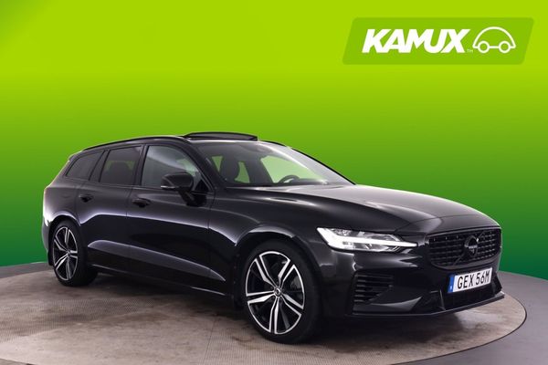 Volvo V60 T8 Twin Engine AWD R-Design 392hk Pano Skinn H/K 360-Ka - 2020