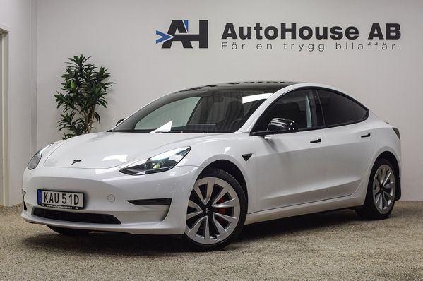 Tesla Model 3 Long Range AWD Ryzen 19-tum Svensksåld Garanti - 2022