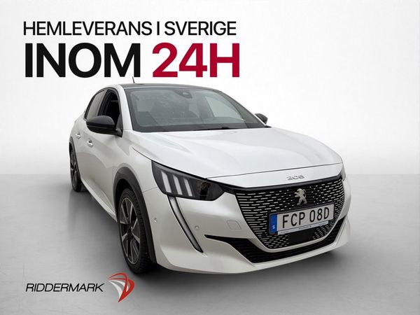 Peugeot e-208 136hk 50 kWh GT Kamera Värmepump CarPlay Navi - 2022