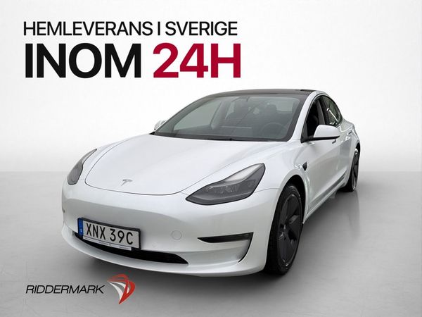 Tesla Model 3 Long Range AWD Pano Drag Kamera Värmepump - 2021